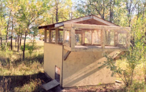Glencoe Farm & Kennels, breeding Quail house in woods for hunting English Cockers and training